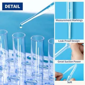 Teenitor 150PCS 3ML Pipettes for Crafting Science and Beauty