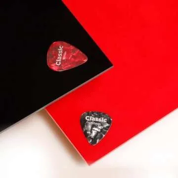 D'Addario Celluloid Guitar Picks - Guitar Accessories - Guitar Picks for Acoustic Guitar, Electric Guitar, Bass Guitar - Natural Feel, Warm Tone - Assorted, Assorted, 25-pack