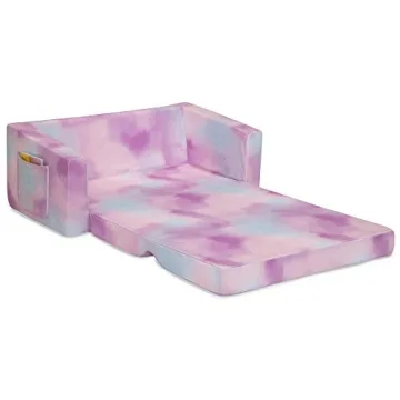 Delta Children Cozee Sofa Lounger for Kids - Pink Tie Dye