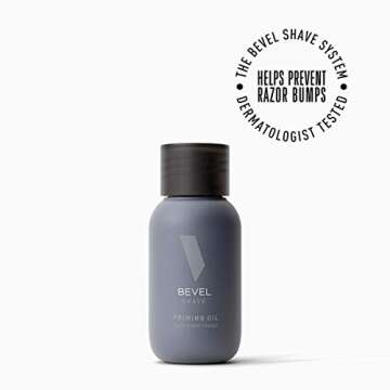 Pre Shave Oil for Men's Beard Care by Bevel, Shaving Cream Alternative with Castor Oil and Olive Oil...