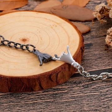 Matching Pinky Promise Keychains for Couples Gifts