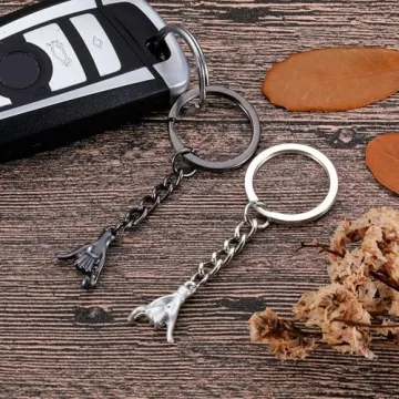 Matching Pinky Promise Keychains for Couples Gifts