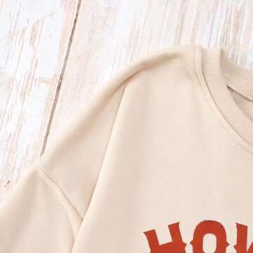 CM C&M WODRO Women Christmas Sweatshirt Western Cowboy Retro Howdy Santa Sweater Shirt Xmas Crewneck Holiday Pullover Tops(Apricot,XXLarge)