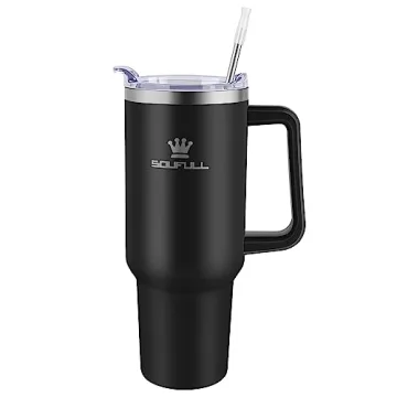 40 oz Leak-proof Insulated Tumbler with Handle