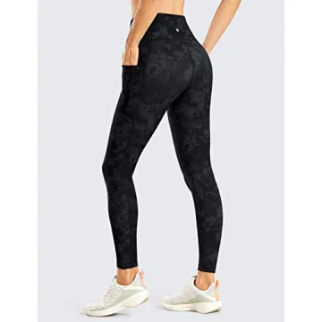 CRZ YOGA Thermal Fleece Lined Leggings for Cold Weather