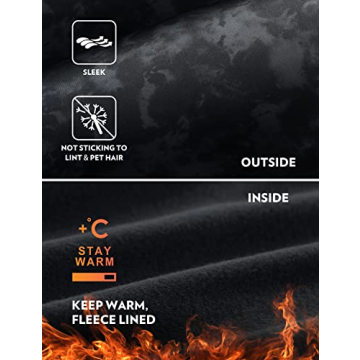 CRZ YOGA Thermal Fleece Lined Leggings for Cold Weather