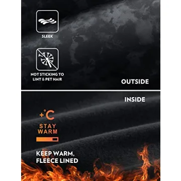 CRZ YOGA Thermal Fleece Lined Leggings for Cold Weather