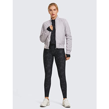 CRZ YOGA Thermal Fleece Lined Leggings for Cold Weather