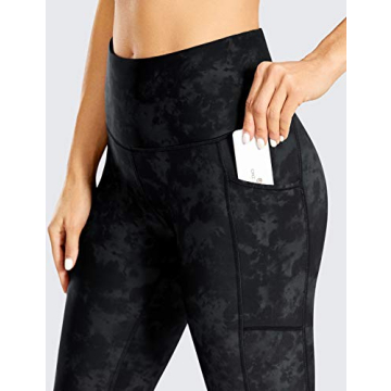 CRZ YOGA Thermal Fleece Lined Leggings for Cold Weather