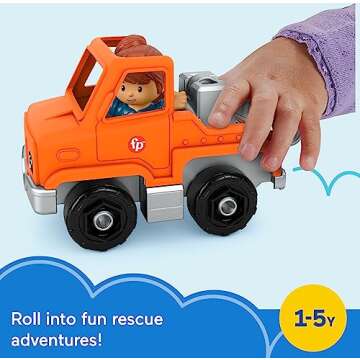Fisher-Price Little People Tow Truck for Fun Play