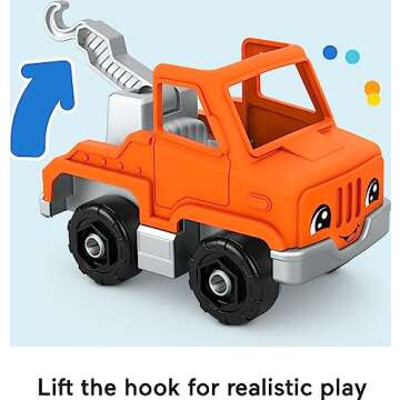 Fisher-Price Little People Tow Truck for Fun Play