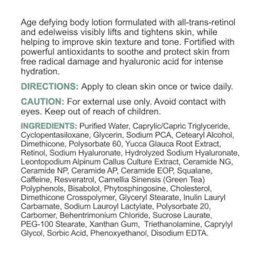 Replenix Retinol Smooth + Tighten Body Lotion, Medical-Grade Anti-Aging Brightening Body Cream for Cellulite & Sagging Skin (6.7 fl. oz)