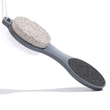 CAREHOOD Foot File Callus Remover - Multi Purpose 4 in 1 Feet Pedicure Tools with Foot Scrubber, Pum...