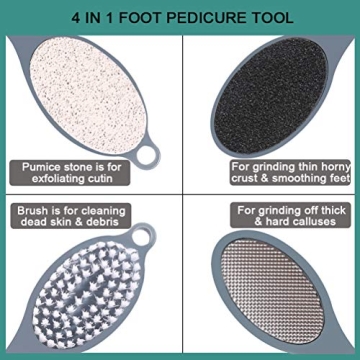 CAREHOOD 4 in 1 Foot Pedicure Tool for Perfect Feet