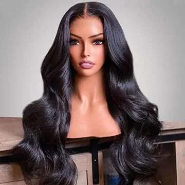 UNICE Body Wave Wigs Human Hair for Black Women Lace Front Glueless Wig Pre Plucked