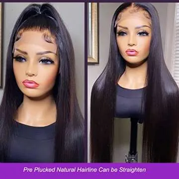 UNICE Body Wave Wigs Human Hair for Black Women Lace Front Glueless Wig Pre Plucked