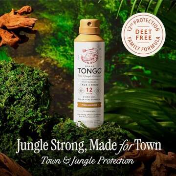 Grand Tongo DEET-Free Insect Repellent, The 12 Hour Protection, DEET Alternative – Fragrance Free