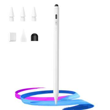 Hastraith Stylus Pen for iPad (2025-2018) - 13 Min Fast Charge, Tilt Sensitivity, Palm Rejection
