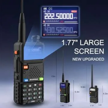 BAOFENG 5RM Ham Radio 10W Handheld (Upgraded of UV-5R) Walkie Talkies Long Range NOAA Weather Receiv...