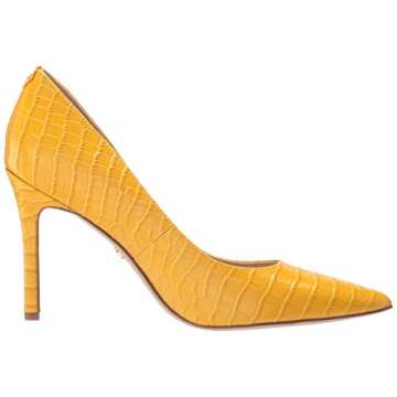 Sam Edelman Women's Hazel Pump, Dijon Yellow, 9.5 Medium US