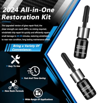 Brennenstuhl Windshield Repair Kit - Quick Fix for Chips & Cracks