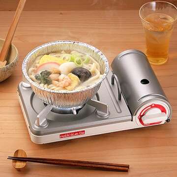 Iwatani Cassette Fu Petit Slim Butane Stove for Camping