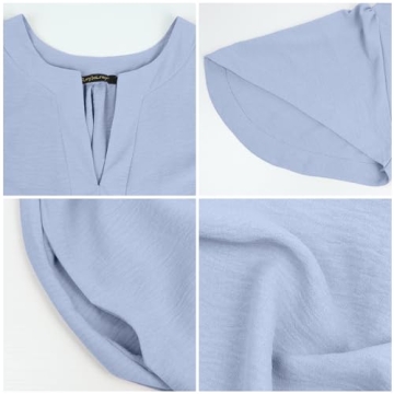 ROYLAMP Women's Elegant Pleated Dress with Pockets