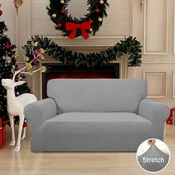 Easy-Going Stretch Loveseat Slipcover 1-Piece Sofa Cover Furniture Protector Couch Soft with Elastic...