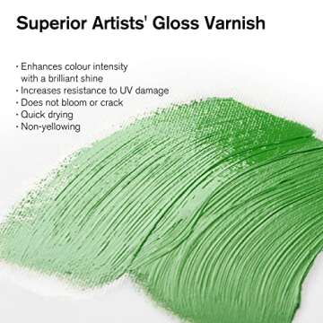Winsor & Newton Professional Artists' Gloss Varnish - 75ml (Non-Yellowing, Quick-Drying)