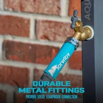 Aqua Joe AJFJH25-58-PRO FiberJacket Non-Expanding Kink-Free Garden, RV, Marine and Camper Hose, Ultra-Lightweight, Drinking Water Safe, ft, 25-Foot x 5/8-Inch