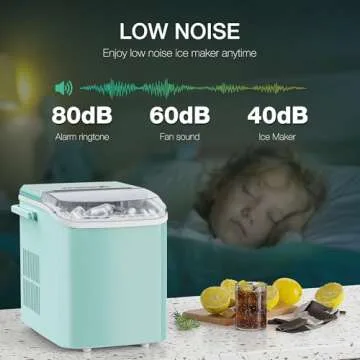 Compact Portable Ice Maker for Home and Parties