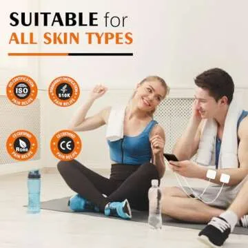 TENS Unit Replacement Pads 2X2, Latex Free 24PCS