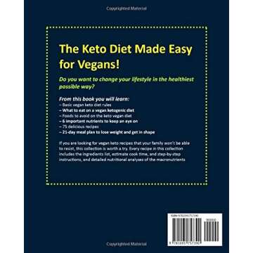 Keto Vegan Cookbook For Beginners: Craveable Ketogenic Diet Recipes Made Easy For Vegans (Keto Diet ...