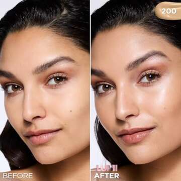 L’Oréal Paris Lumi Le Glow Skin Tint, Lightweight Water-Based Tinted Serum with Foundation-Like Coverage, Glow Illuminator, Neutral 200, 0.85 Fl Oz