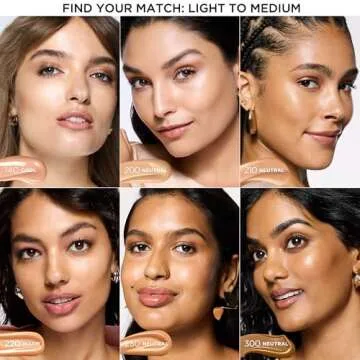 L’Oréal Paris Lumi Le Glow Skin Tint, Lightweight Water-Based Tinted Serum with Foundation-Like Coverage, Glow Illuminator, Neutral 200, 0.85 Fl Oz