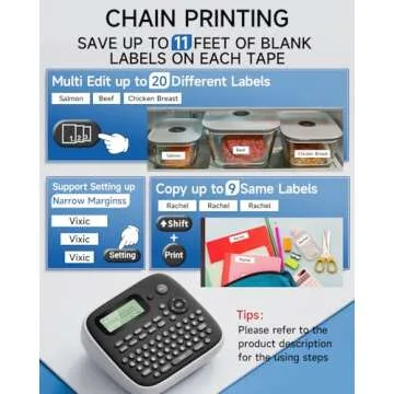 Vixic D210S Waterproof Label Maker - Versatile & Portable