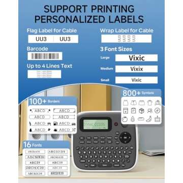 Vixic D210S Waterproof Label Maker - Versatile & Portable