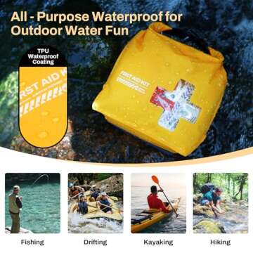 RHINO RESCUE Waterproof First Aid Kit - Lightweight Emergency Supplies for Outdoor Fun