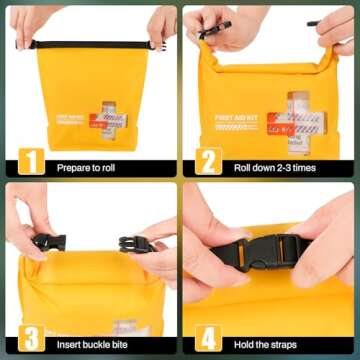 RHINO RESCUE Waterproof First Aid Kit for Safe Adventures