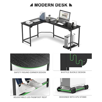 Teraves Hago L-Shaped Desk | Modern Office Solution