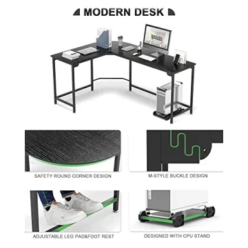 Teraves Hago L-Shaped Desk | Modern Office Solution