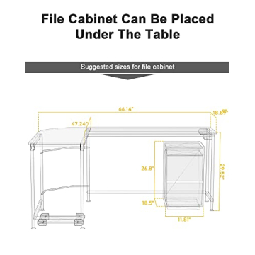 Teraves Hago L-Shaped Desk | Modern Office Solution