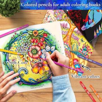 iBayam Valentines Day Stationery Kids Gift Set for School Classmates Exchange Gift, 72 Colors Colored Pencils for Kids Adult Coloring Books, Preppy School Supplies, Drawing Sketching Doodling Pencils