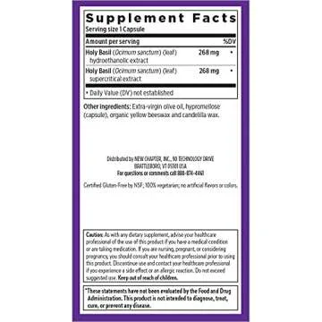 New Chapter Holy Basil Force - Stress & Immune Support