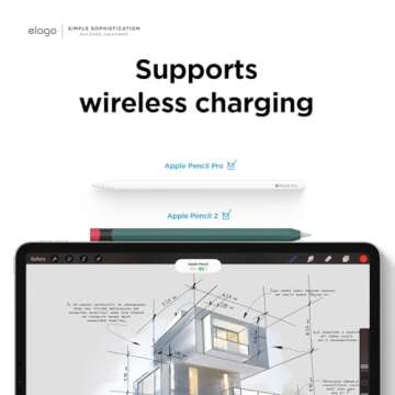 elago Classic Case Compatible with Apple Pencil 2nd Generation - Classic Design - Compatible with Ma...