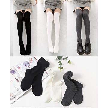 Chalier Women's Long Knee High Socks – 3 Pack