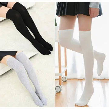Chalier Women's Long Knee High Socks – 3 Pack