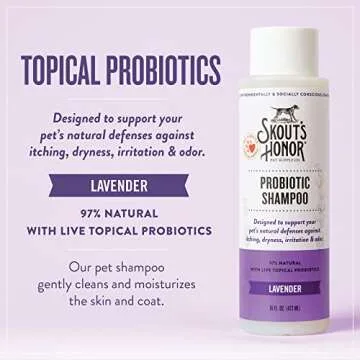 Skout's Honor Probiotic Pet Shampoo 16oz Lavender