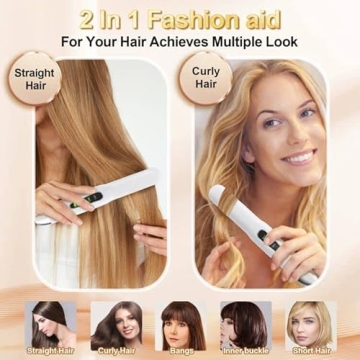 Sunmay Voga Cordless 2-in-1 Hair Straightener and Curler