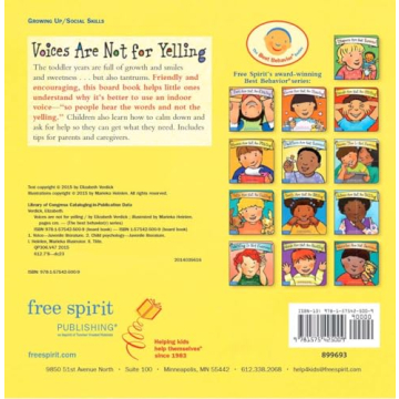 Voices Are Not for Yelling Board Book for Kids